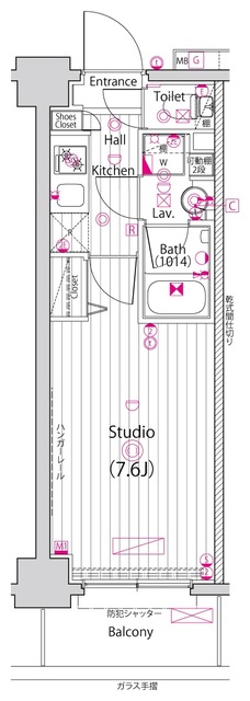ガーラ・ヴィスタ横浜鶴見1階 間取