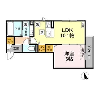 D Paina 小机町Ⅱ102号室 間取