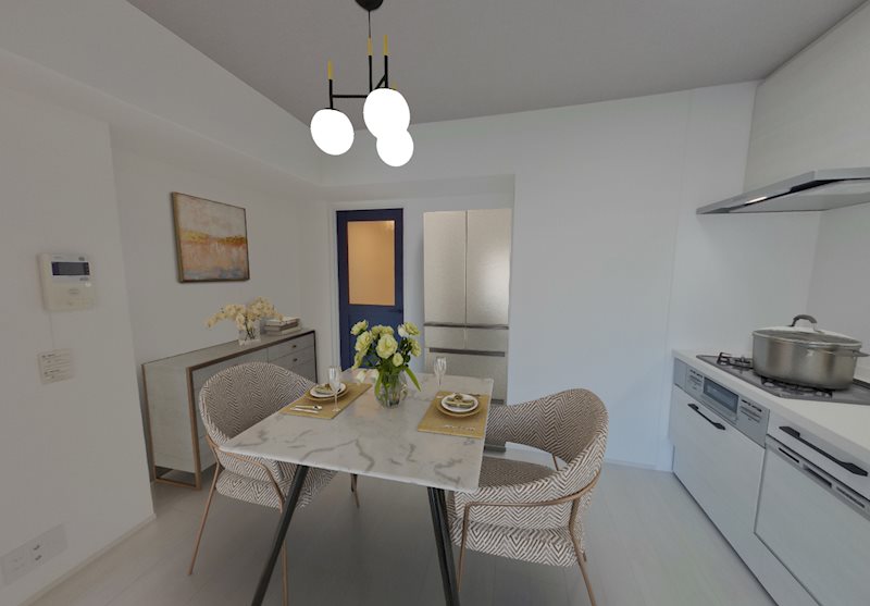 レジディア芝浦5階 リビング　※これはVR画像です。