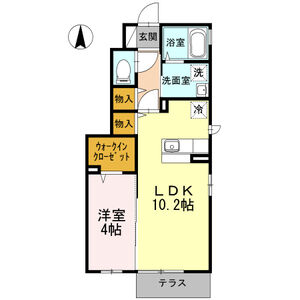 ドルチェ高座渋谷101号室 間取
