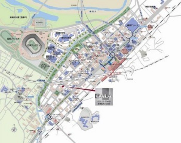 グランド・ガーラ新横浜North3階 ◆ＭＡＰ◆