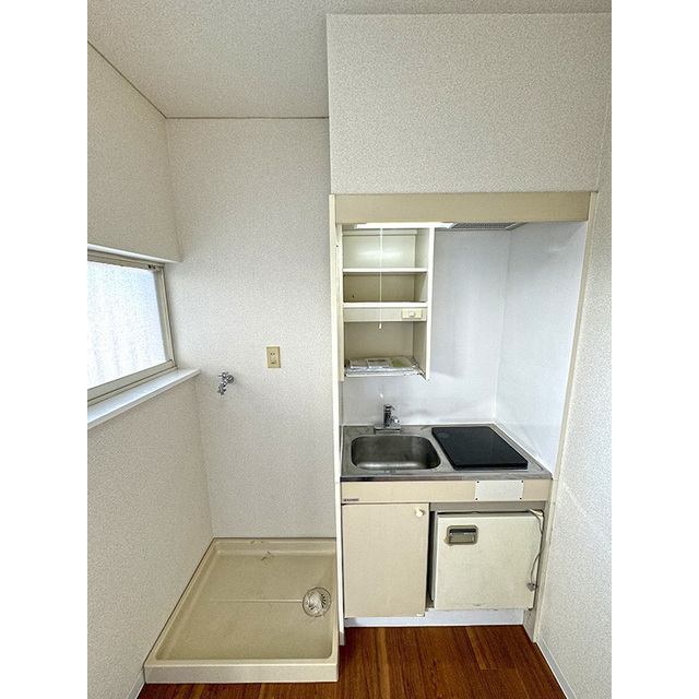 ユーハイツ201号室 1口IHヒーター付きキッチン