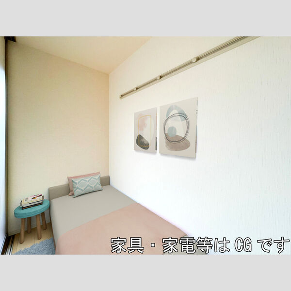 フェールクク203号室 洋室(※家具・家電等はCGです)