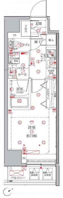 クレイシアIDZ三田3階 間取