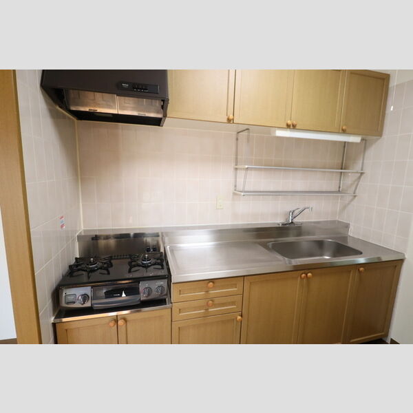 ルーチェ緑が丘　B105号室 2口ガスコンロ付システムキッチン