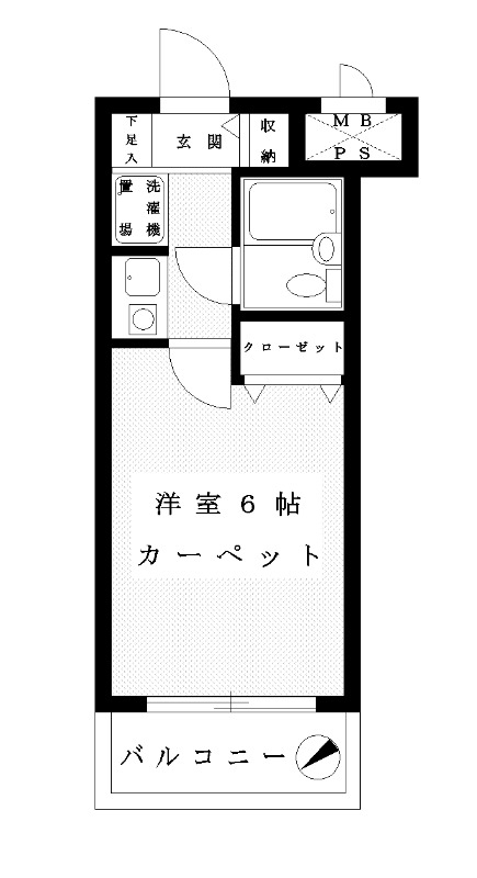 クリオ小田急相模原弐番館3階 間取