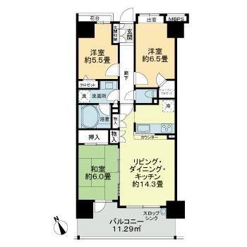 グランヒルシティ　ミレナ12階 間取