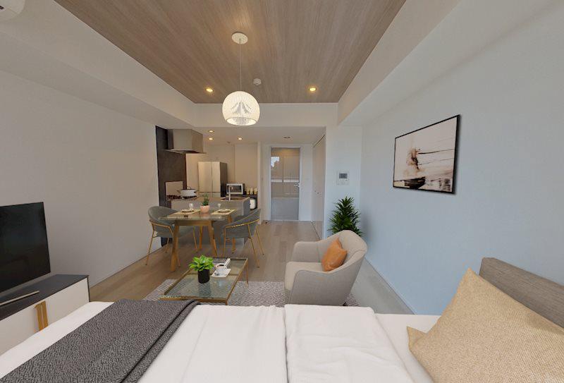 レジディア西麻布5階 リビング　※これはVR画像です。