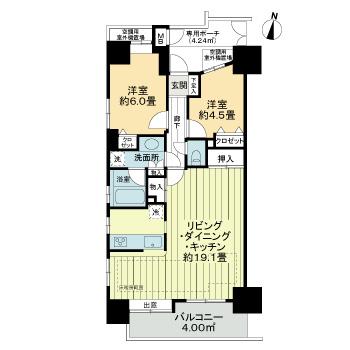 ライオンズプラザ亀有13階 間取
