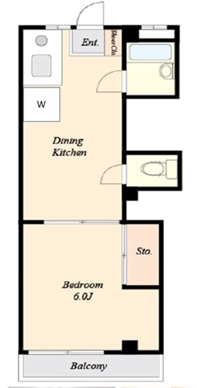 ハイムウチダ1階 間取
