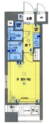 ガラ・ステージ日本橋茅場町6階 間取図