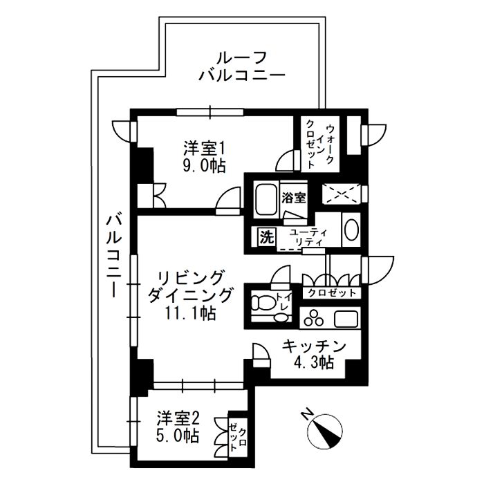アーバンパーク代官山Ⅱ7階 間取り