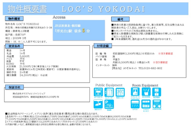 ＬＯＣ’Ｓ　ＹＯＫＯＤＡＩ2階 部屋その他