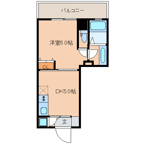 レジディア日本橋人形町2階 間取り