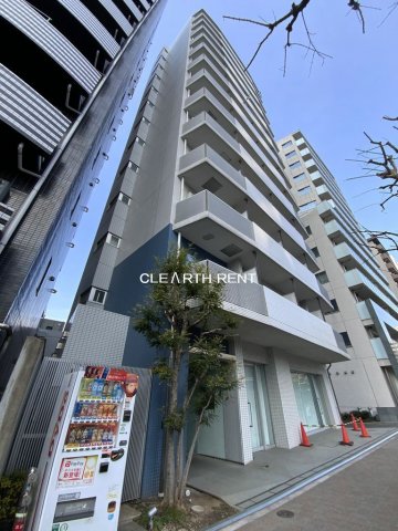 コンシェリア西新宿9階 タイル張りの外観