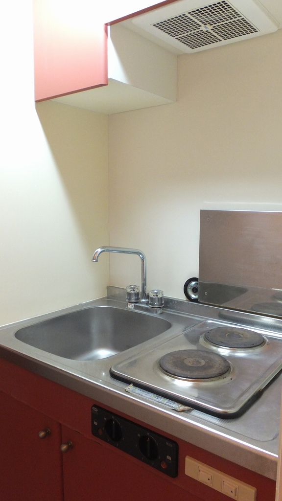 レオパレスアムールⅢ 2口の電気コンロ