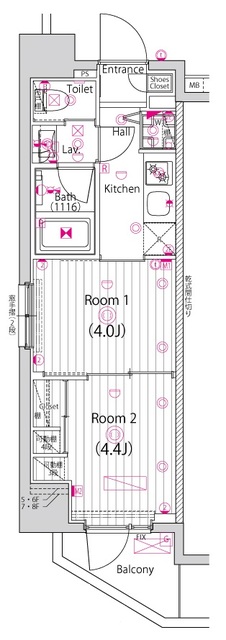 ガーラ・プレシャス赤坂見附5階 間取