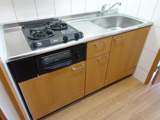 ローズガーデンＮＫＫ システムキッチン（２口・グリル）