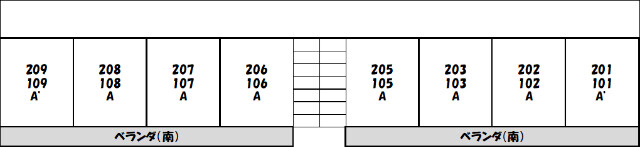 リバーベルのぎく野(E-214)2階 部屋その他
