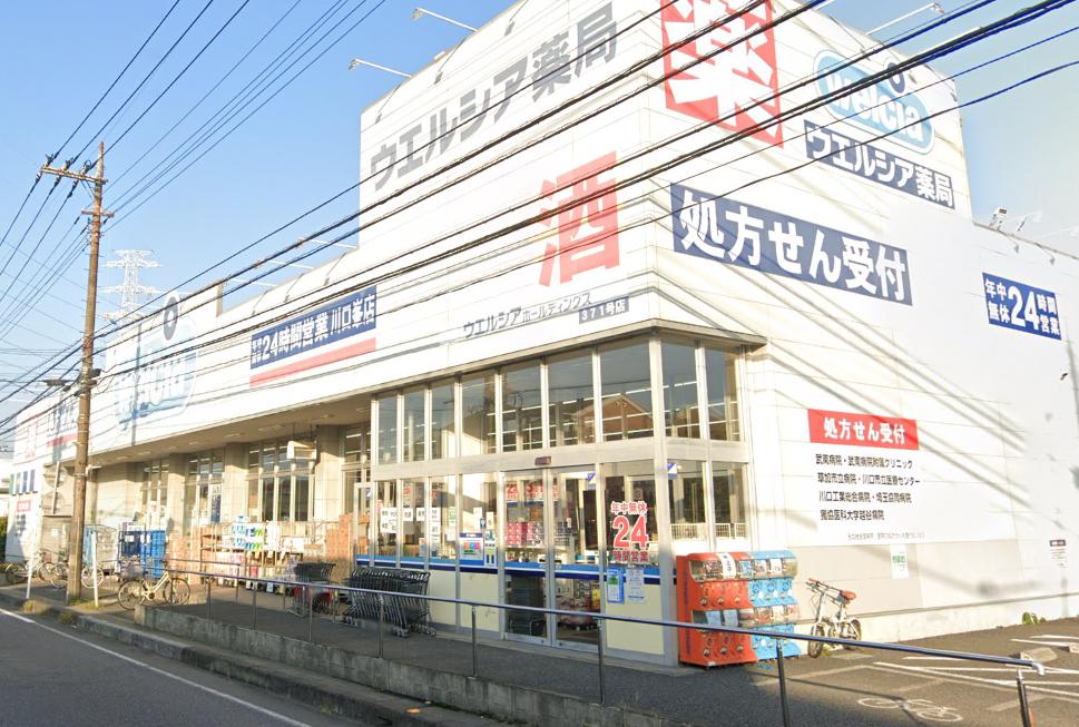 川口市東貝塚戸建 【ドラッグストア】ウエルシア川口峯店まで955ｍ
