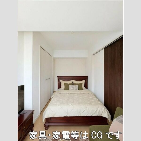 ラフレ東川口201号室 洋室　※家具・家電等はCGです