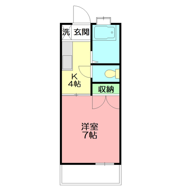 シャルマンＫ203号室 間取