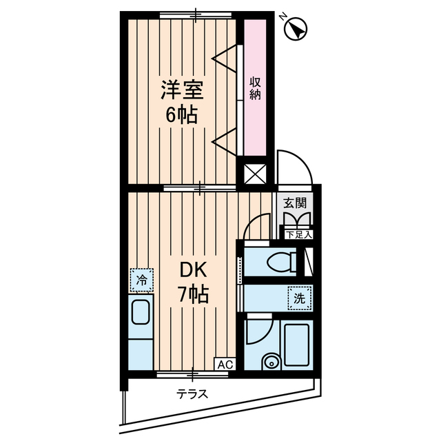 ルプレ荻窪0102号室 間取