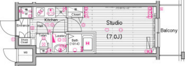 グランド・ガーラ横濱山下町4階 間取