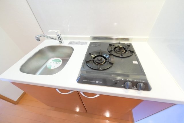 スカイコート・ヴィーダ五反田ウエスト システムキッチン（2口ガスコンロ）
