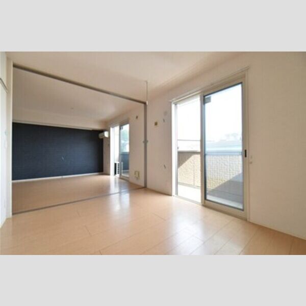 スカイハイム202号室 居室とリビングダイニング