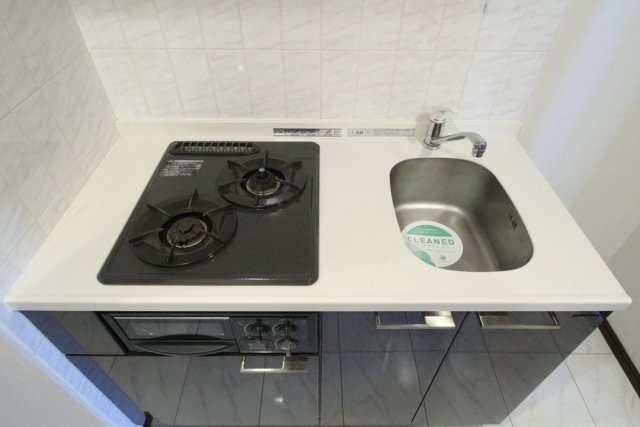 パレステュディオ汐留ＷＥＳＴ システムキッチン（2口ガスコンロ・グリル付）