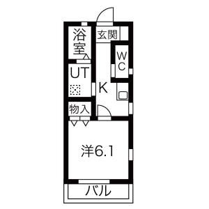 カシュミリーハウス202号室 間取