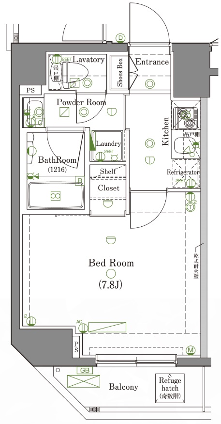 DIPS墨田EAST201号室 間取
