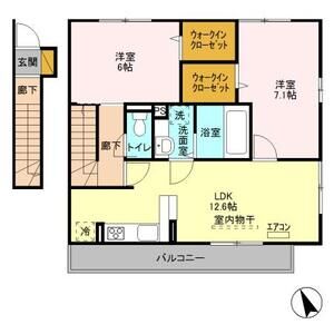 未来樹(ゆめのき)　弐号棟参201号室 間取