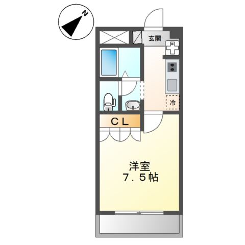 エル・アールＡＳＡＹＡ301号室 間取