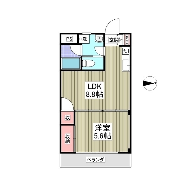 エム・アールコーポ204号室 間取