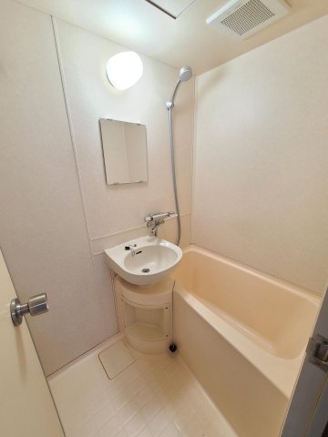 パークデュオ亀有 洗面台は浴室内です