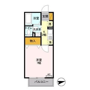 ルミエール202号室 間取