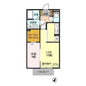 コモド　B棟202号室 間取