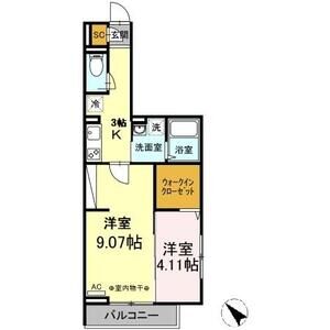 ソフィアⅡ306号室 間取