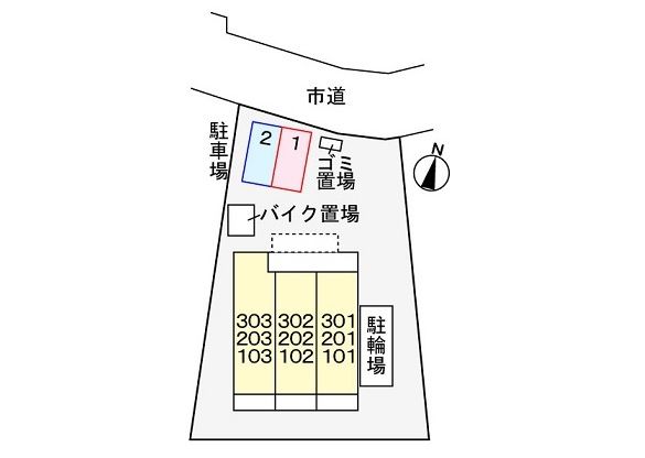 ヴィラ　花水木 駐車場
