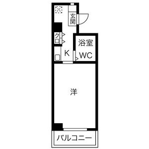 スカイコート川崎405号室 間取