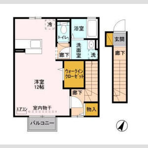 リトルアイランドⅢ202号室 間取