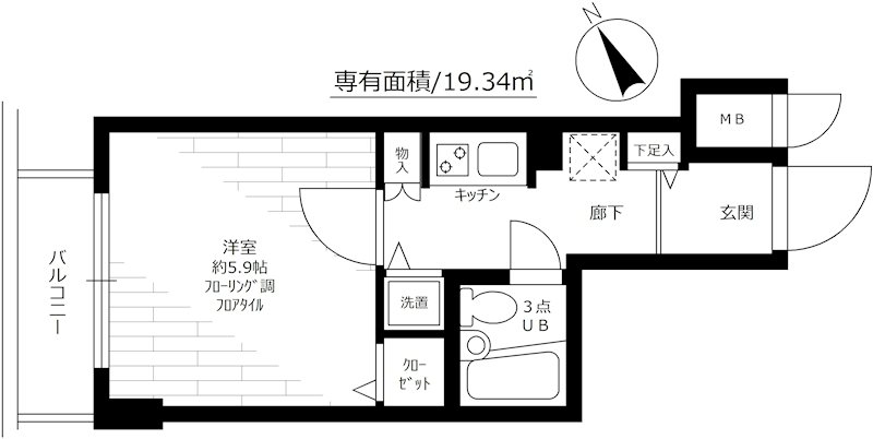 ステージファースト青山3階 間取