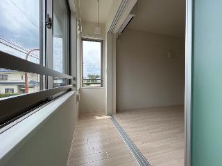 オアシス久米202号室 ベランダ（イメージ）