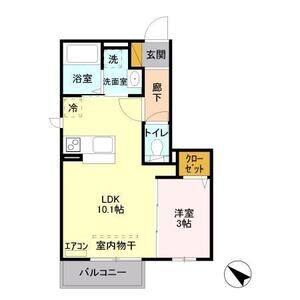 エアロドリーム203号室 間取