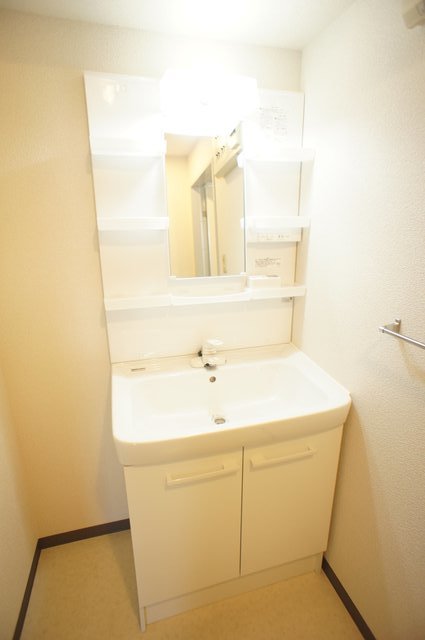 リビエール本郷0503号室 ゆったりとスペースのある洗面所