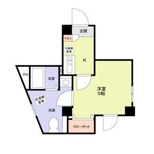 ブルーライトヨコハマ102号室 間取