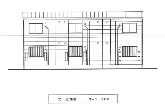 越谷市宮本町　アパートⅣ期新築工事 完成予想図