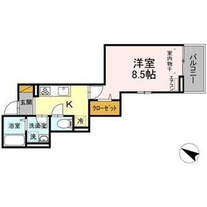 ミーツⅢ302号室 間取